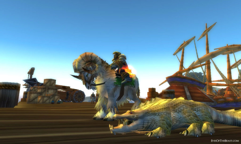 Another very old shot. My first "rare" tame, the Stormwind Sewer Beast.