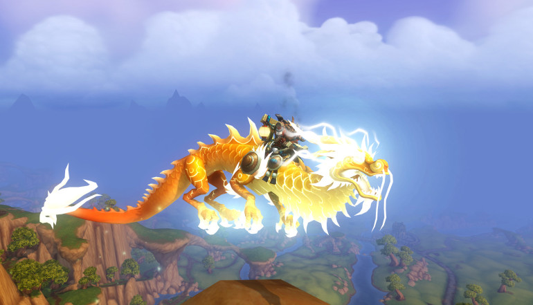 I vote these as worst flying-turned-ground mounts. Also notice how Draenor doesn't look epic at all from up here. :P