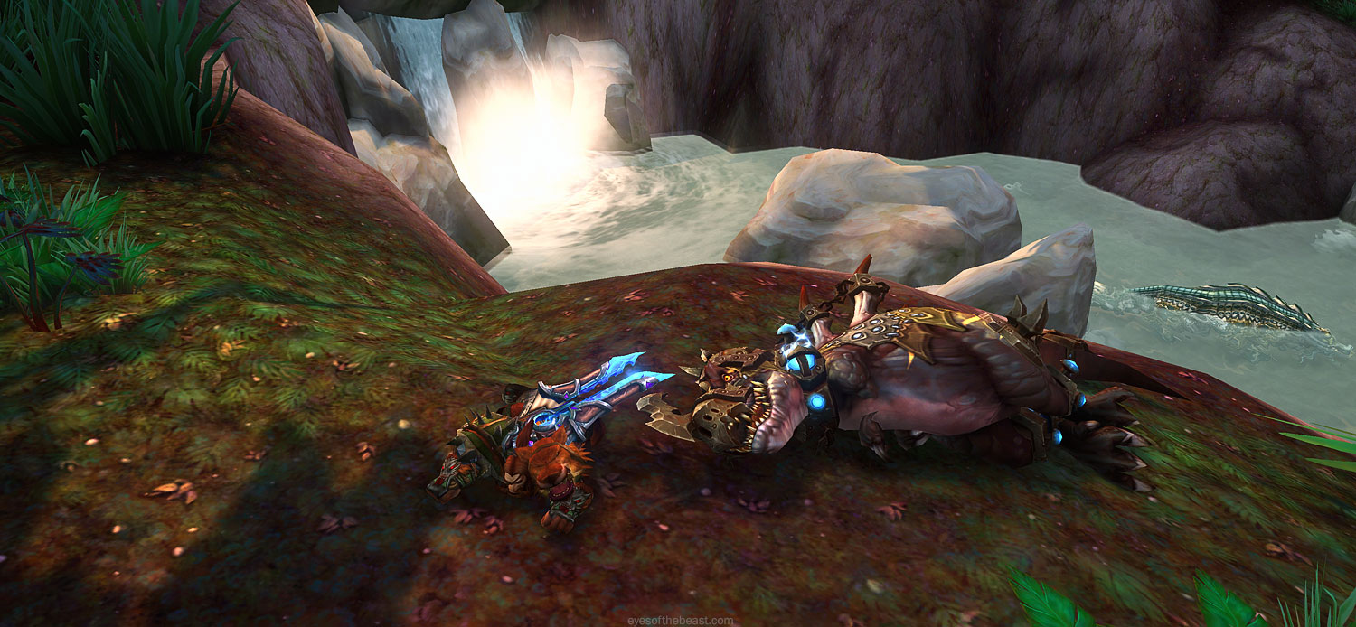 Get Play Dead, Fetch, Aspect of the Chameleon, and a toy in Sholazar